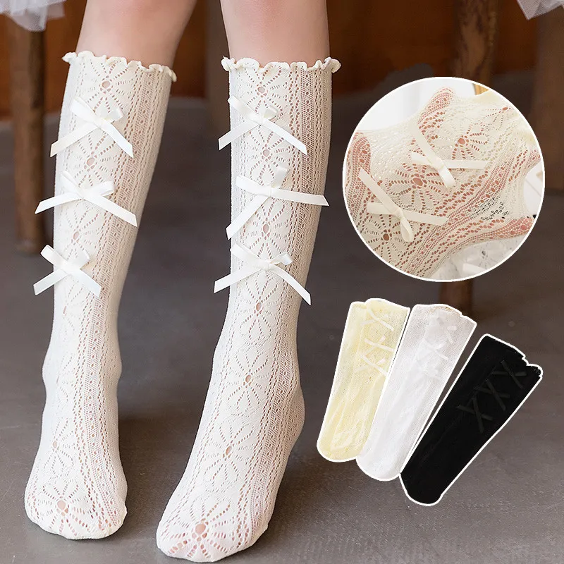 

For Clothes Flower Girls Children High Summer Knee Baby Lolita 2022 Socks Girl Stuff Socks Toddler Lace