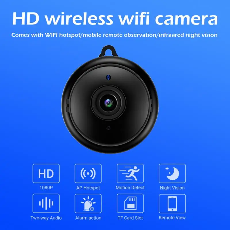 

V380 1080P Wireless Mini WiFi Camera IP Home Security Cam CCTV Surveillance IR Night Vision Motion Detect P2P Baby Monitor New