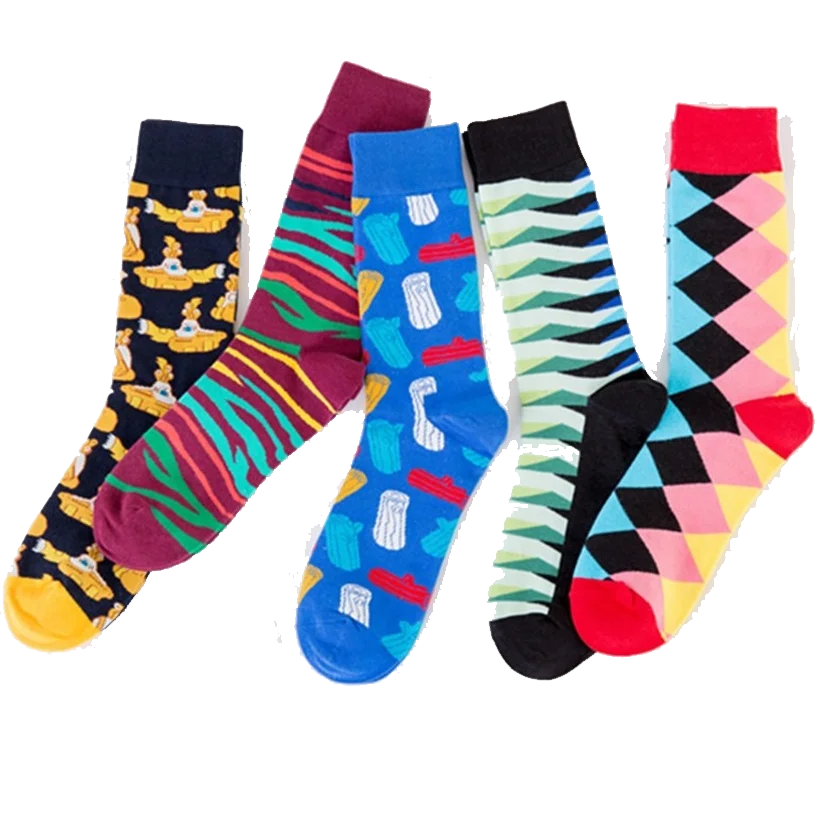

10 Pairs/Lot Autumn Winter Men's Socks Street Skateboarding Socks Colorful Submarine Plus Size Combed Cotton Socks Wholesale