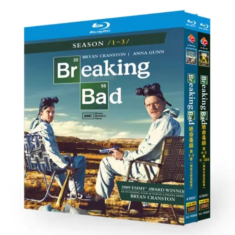 Blu-ray HD: Сериалы США «Во все тяжкие» (1-5 сезоны) + фильм, набор BD-дисков в коробке (art.: 3920da6ef939f) - 3920da6ef939f