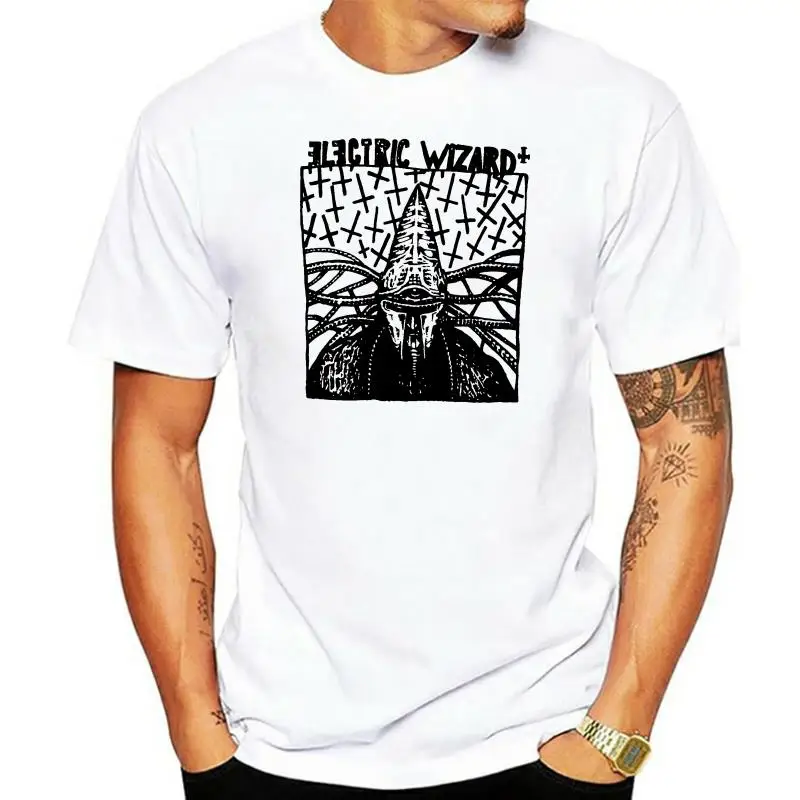 

Electric Wizard Sludge Metal Psychedelic Band Music Tee 100% Cotton Short Sleeve Men's T-Shirt Christmas Gift