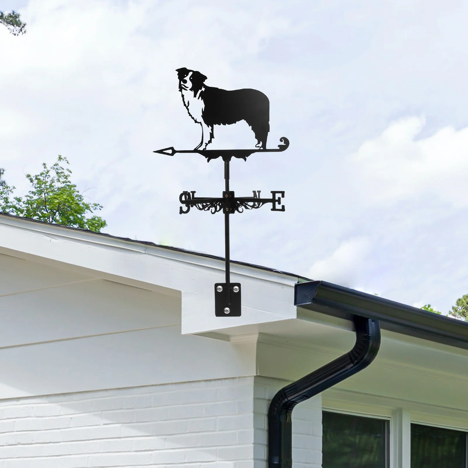 

Wind Vane Direction Indicator Weather Vanes Sheds Weathervane Decorative Yard Iron Roof Mount Garden Blade