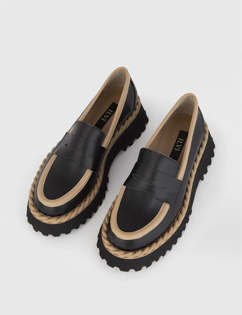 

ILVi-натуральная кожа ручной работы Hekla черная-норковая кожаная женская обувь 2022 весна/лето