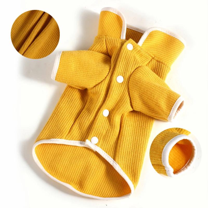 

Warm Dog Clothes Pet Autumn Winter Knitted Sweater Puppy Teddy Chihuahua Clothes Schnauzer Open Shirt Fashion Sphinx Cat Clothes