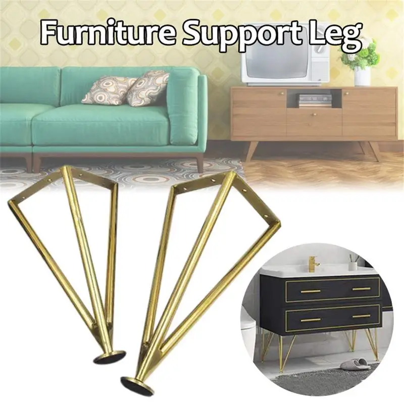 

4pc Stainless Steel Furniture Table Legs Metal Tapered Sofa Cupboard Cabinet Furniture Leg Feet 25/30CM Stool Chair Leg Feet