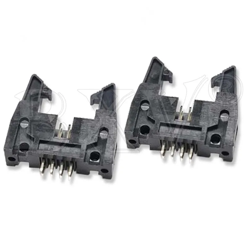 Прямой контактный разъем Φ 14P 16P 20P 26P 30P 34P 40P 50P 2,54 мм штепсельная розетка для плоского ленточного кабеля IDC разъем