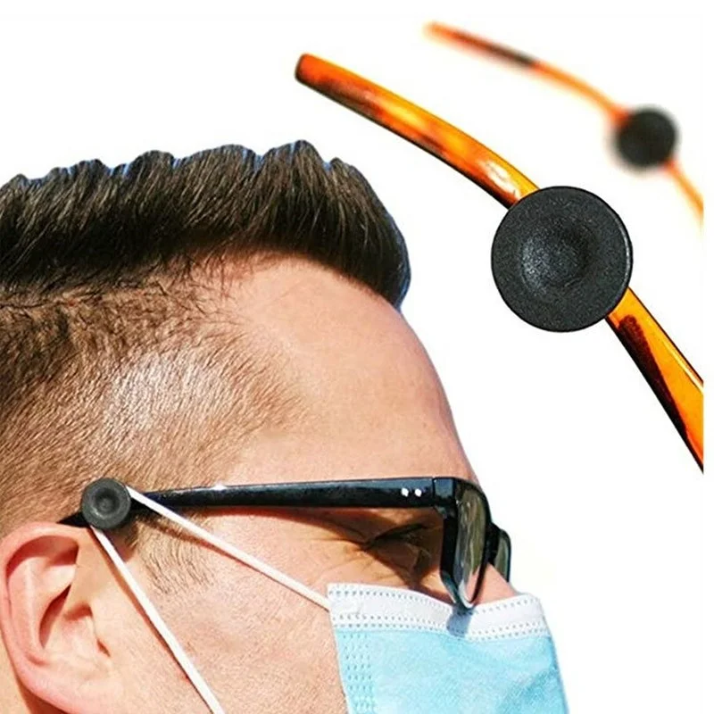 

1pair Adjustable Ear Saver Mask Hooks Universal Glasses Bracket Holder Convenient Face Mask Regulator Strap Extender