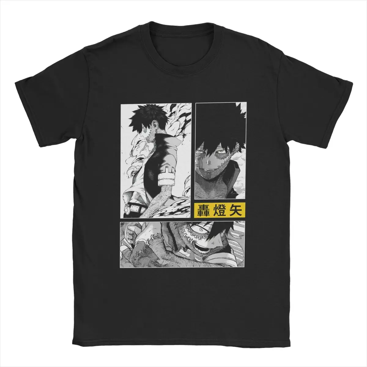 Men's T-Shirts Dabi My Hero Academia MHA Casual 100% Cotton Tees Short Sleeve Anime Manga T Shirts Crewneck Tops Original