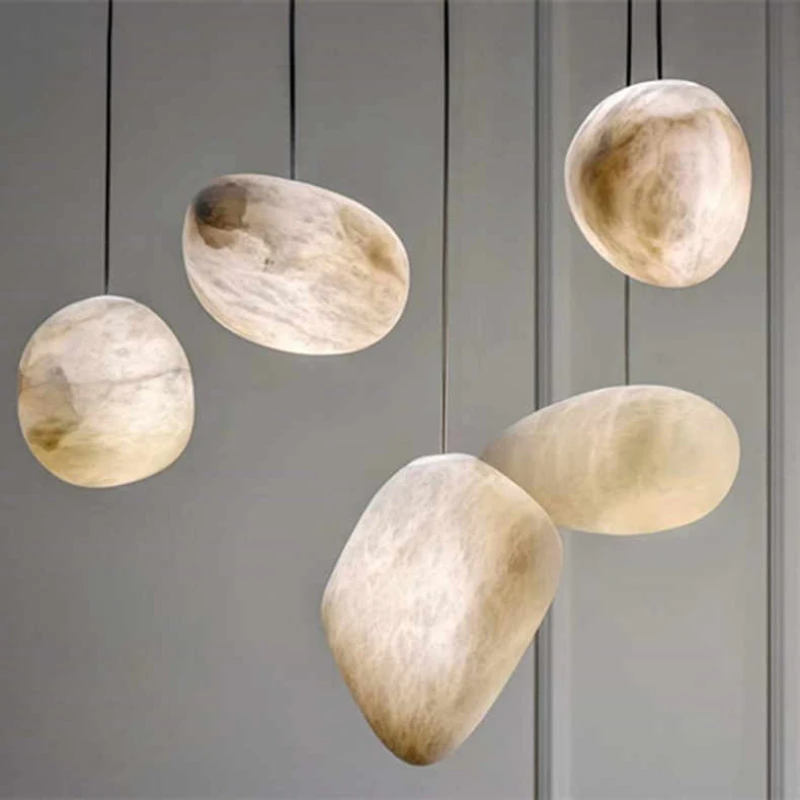 Подвесной светильник из мрамора и латуни NoEnName_Null