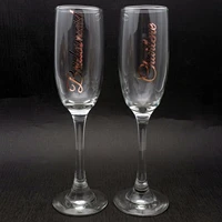 set of 2 champagne glasses custom name wedding glasses wedding champagne flutes bridesmaid gift wedding gifts