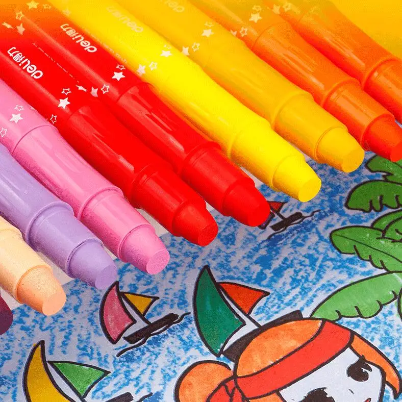 

12/24/36/48 Color Water-soluble Wax Crayon Soft Oil Pastel Painting Chalk Pastels Art Drawing Set Kids Gift Stationery