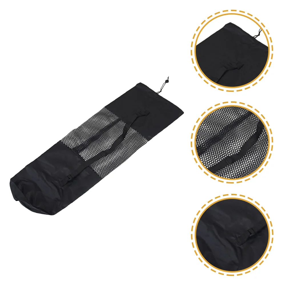 

2 Pcs Yoga Storage Pouch Carrying Bracket Mesh Design Pad Carrier Cloth Tote