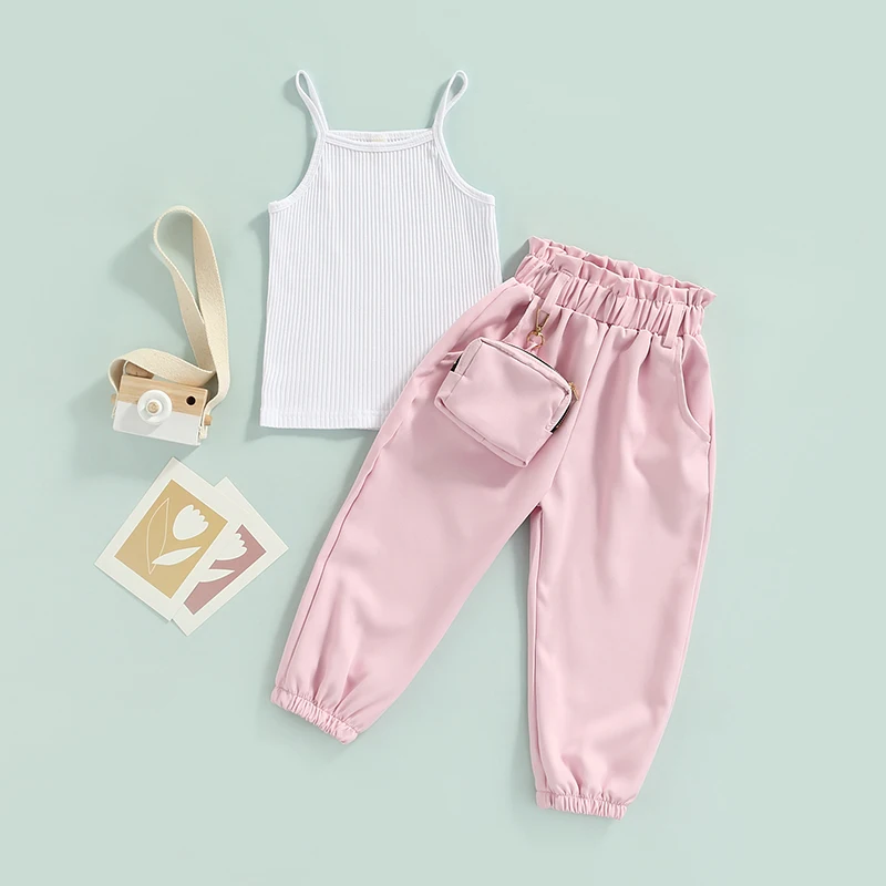 FOCUSNORM летний комплект из 2 предметов для маленьких девочек модная одежда Женский