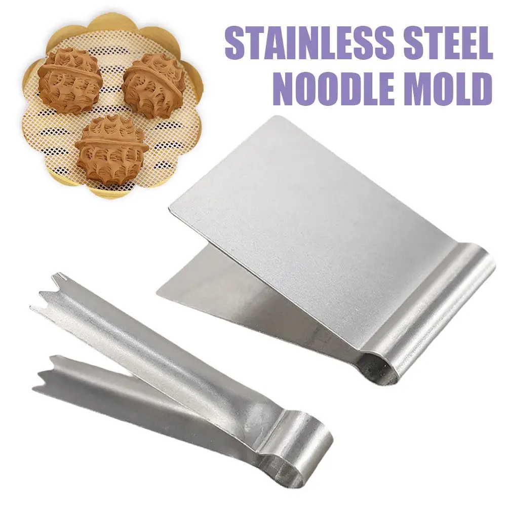 1Pcs 11 Styles Stainless Steel Baking Clip Walnut Cake Decoration Tool Decor Mold Dessert Peanut Bread Carving Mo C3Q7