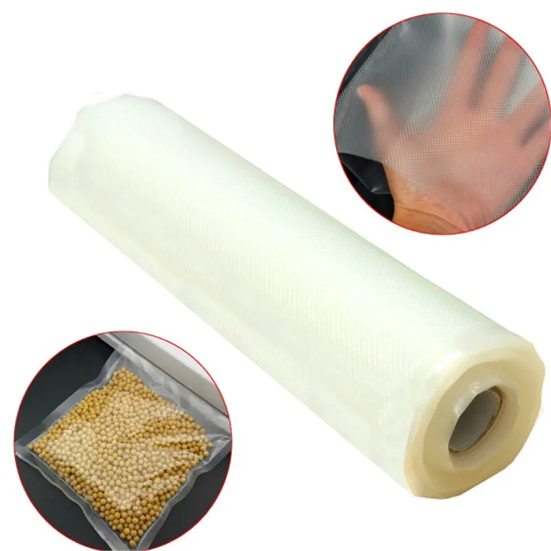 

20CMx500CM Vacuum Heat Sealer Food Fresh Saver Bag Rolls Food Storage Bags Saran Wrapper Flim Kitchen Packaging Tool