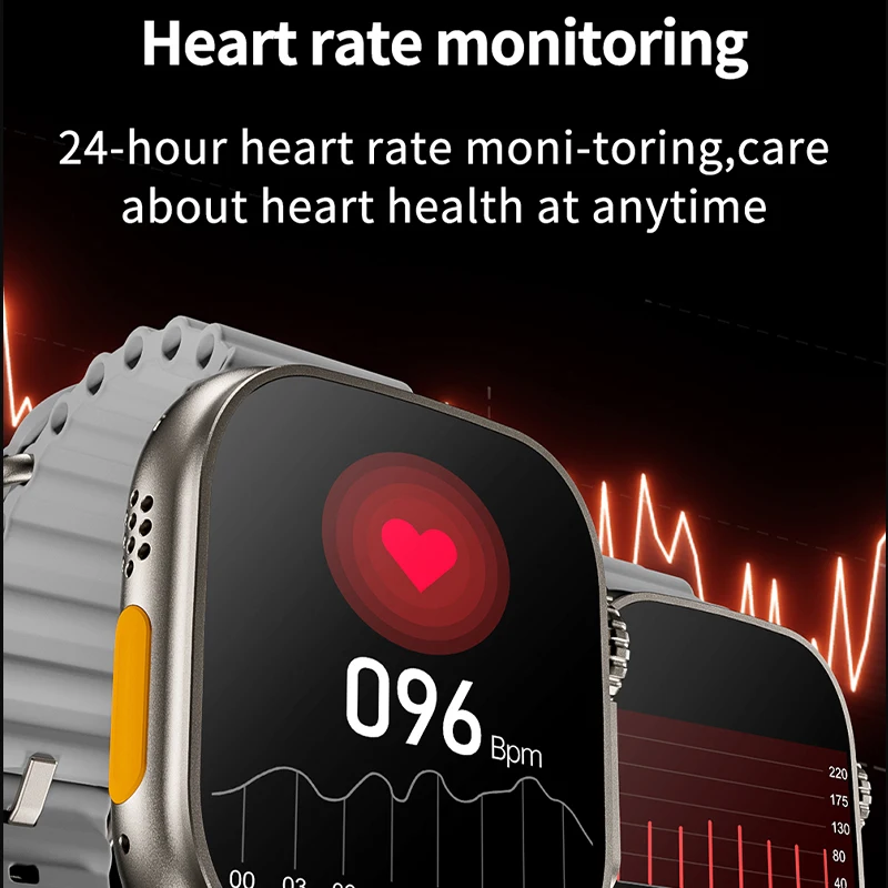 Смарт-часы 1:1 Ultra 8 для спорта на открытом воздухе мужчин и женщин 2 16 дюйма NFC Bluetooth