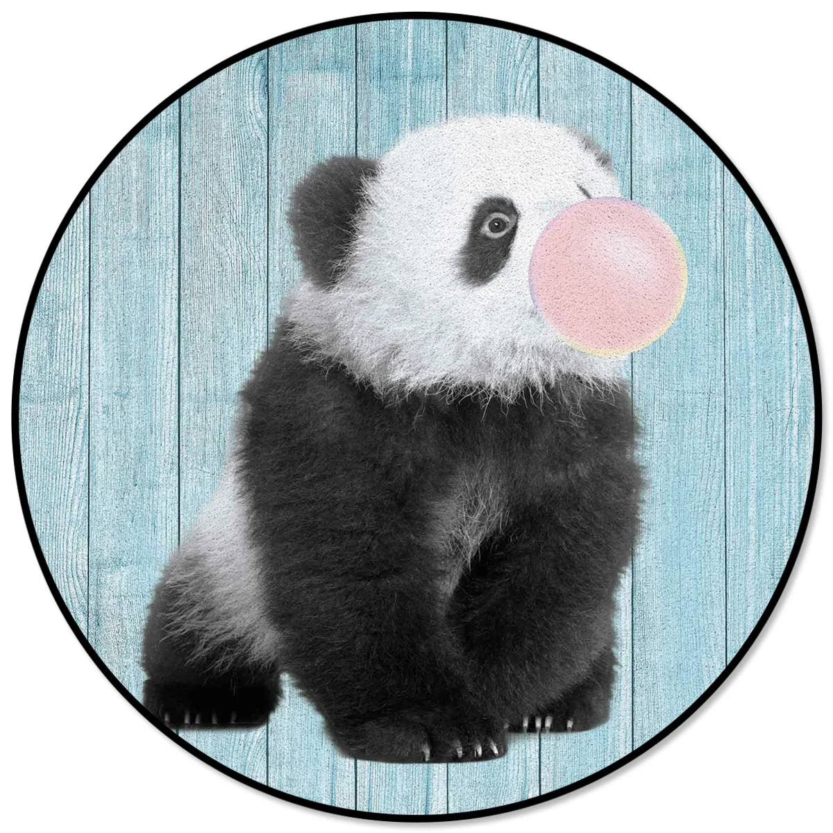 

Симпатичный коврик в виде панды с пузырьками для гостиной, большой напольный коврик для комнаты, коврики и ковры для дома, круглый коврик дл...