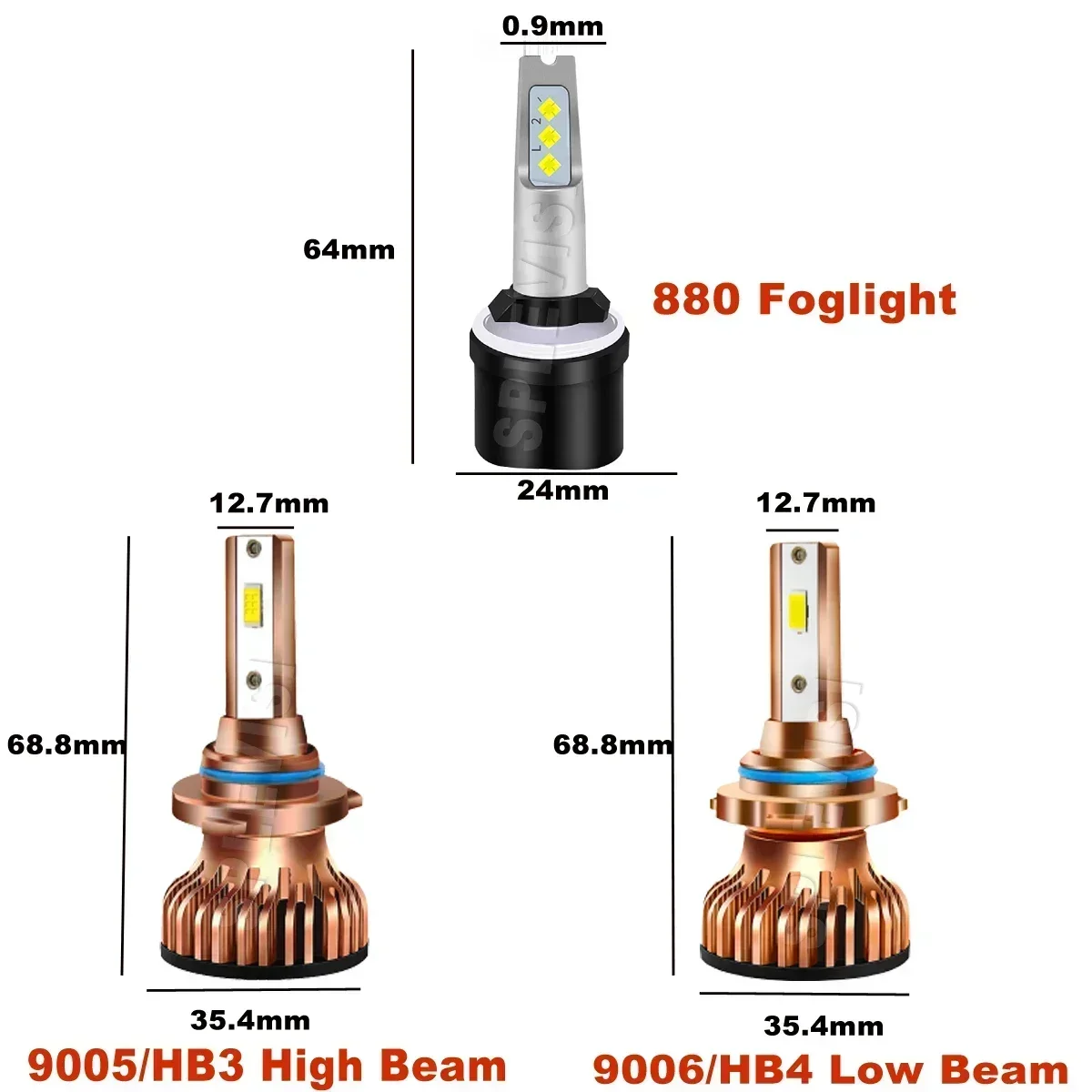 Рисунок 6 - Автомобильные светодиодные фары HID белого цвета