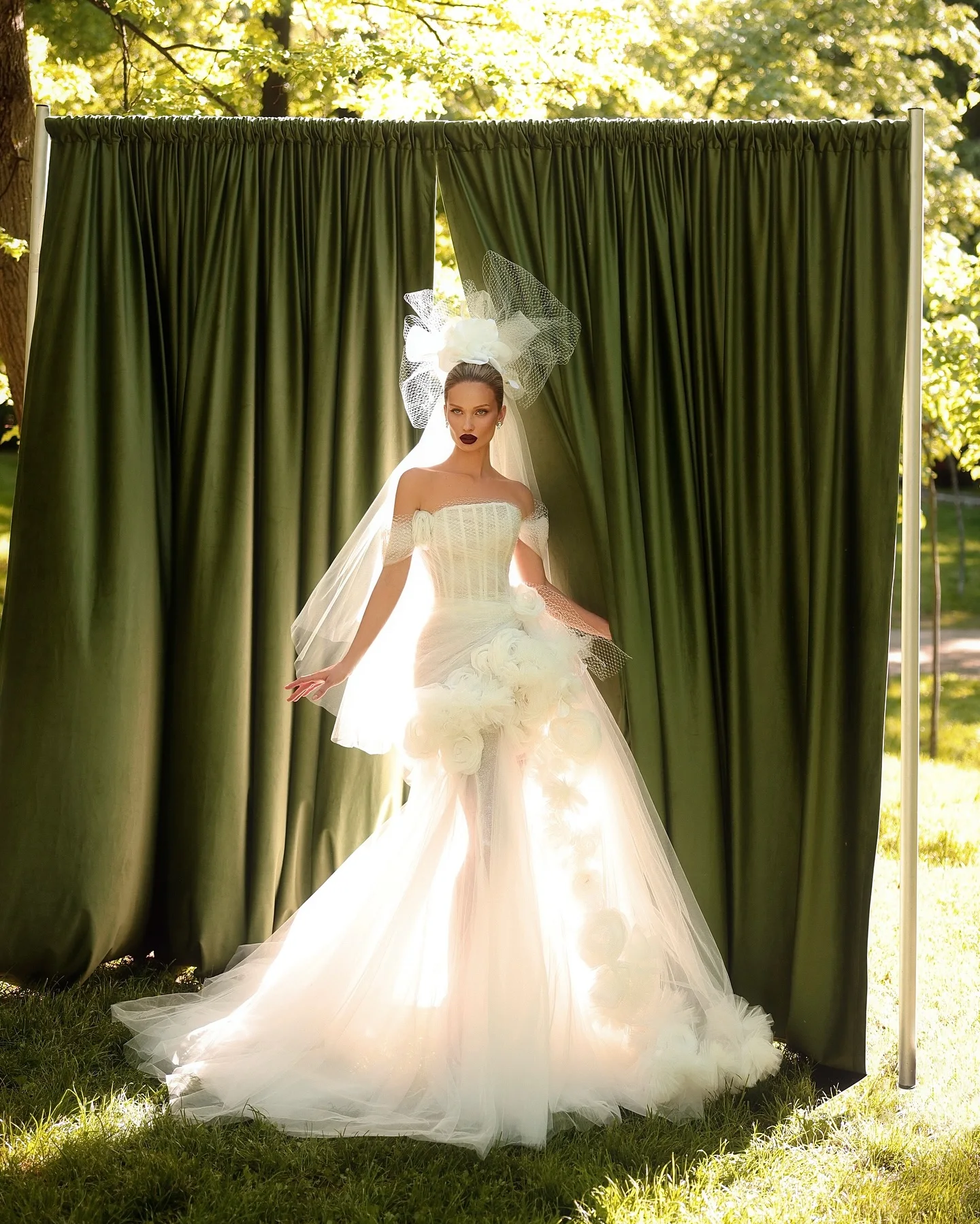 Новое свадебное платье с цветочным принтом ручной работы корсетом бюстье