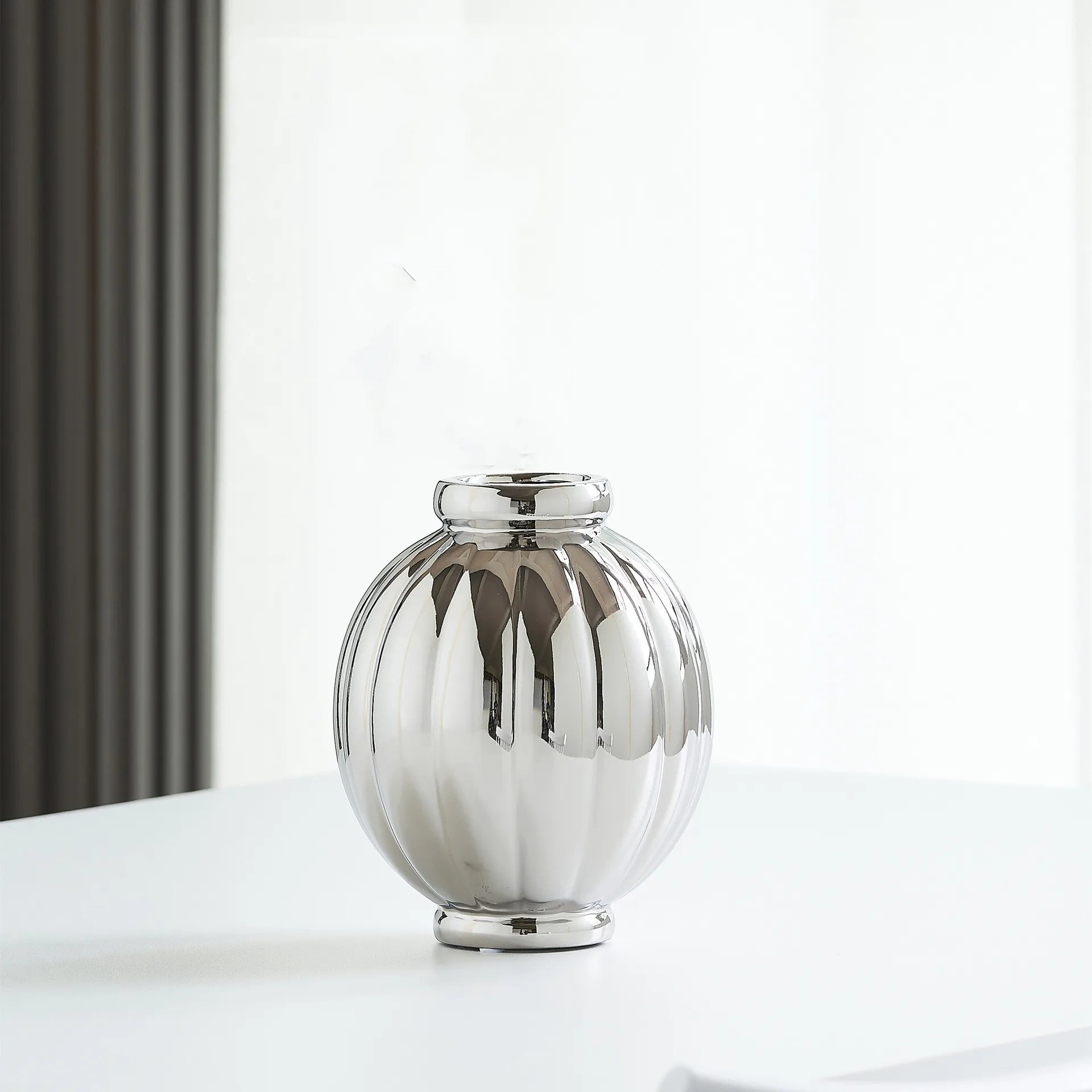 Керамическая ваза в форме серебряного фонаря цветок аксессуары для гидропоники