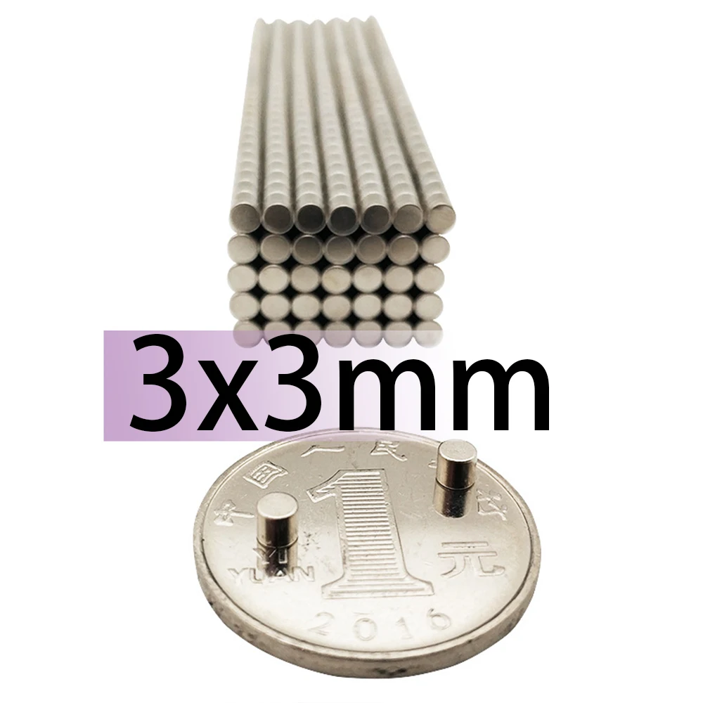 

3X3mm Neodymium Magnets Powerful Magnet Fishing Aimant Magneat Iman Magnetic DIY Search Hardware Home Improvement