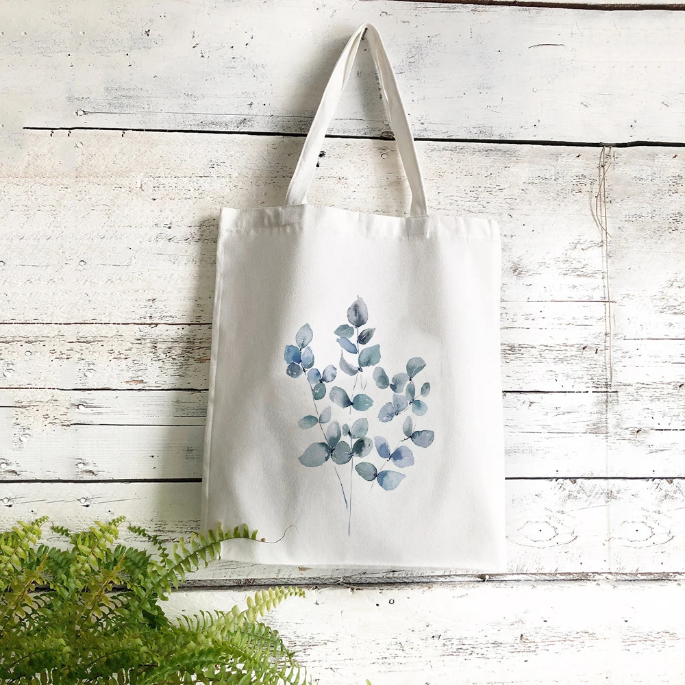 

Canvas Shoulder Tote Bag Large Capacity Women Shopper Bags Ladies Handbags Eco Reusable Shopping Bag Totes for Girls
