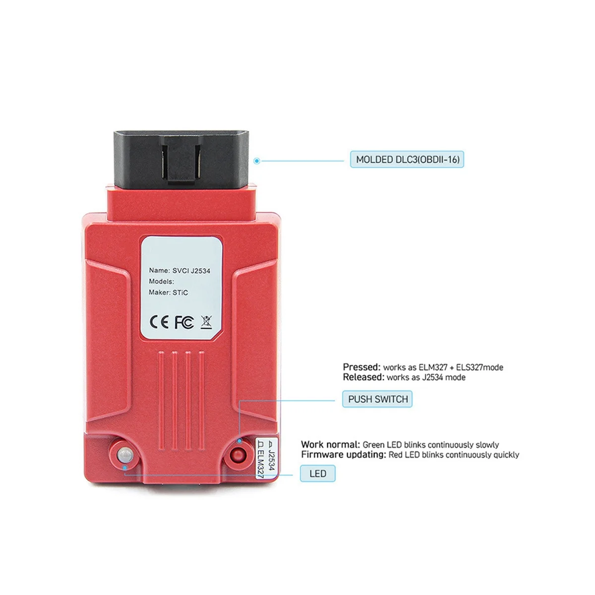 

SVCI J2534 for Ford Mazda Car Diagnostic Auto Tool IDS J2534 Forscan