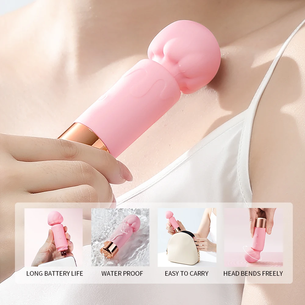 Женский мини-сильный 10-режимный вибратор женский массажер с двойным