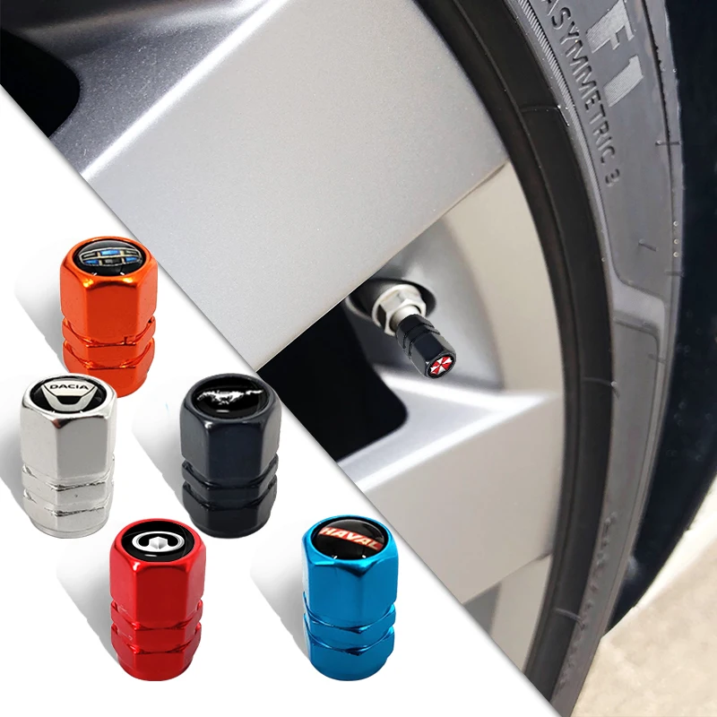 

4Pcs Car Sport Car Tire Valve Caps Wheel Air Dustproof Caps for Skoda Kollok Kodiak SCALA Citigo VISION RS Octavia Xin Dong Jing