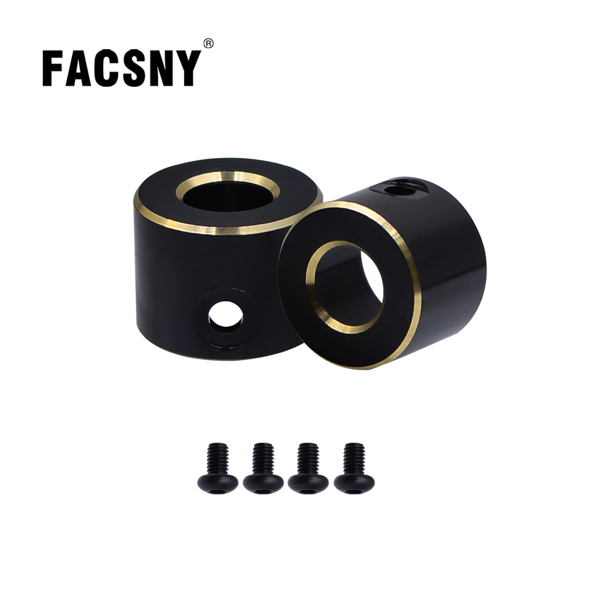 

1 Pair Black Coating Brass Rear Axle Tube Cap For 1/10 RC Crawler Axial SCX10 PRO Metal Upgrade Accessories Parts