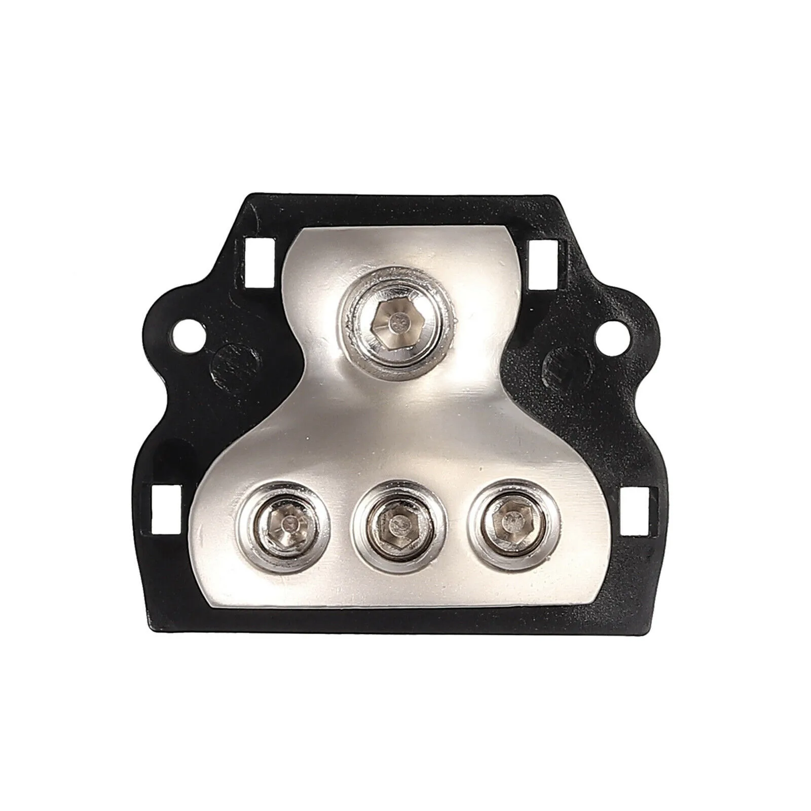 

1 In 3 Out Car 1PC Power Distributor Block 4 AWG Audio Deep Wire Recesses Zinc Alloy