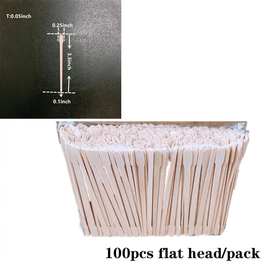 100 шт. одноразовые палочки для воска женщин удаления волос | Красота и здоровье