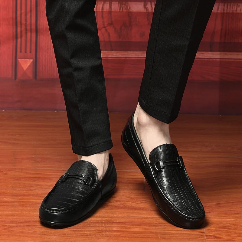 2022 Men Genuine Leather Shoes Luxury 