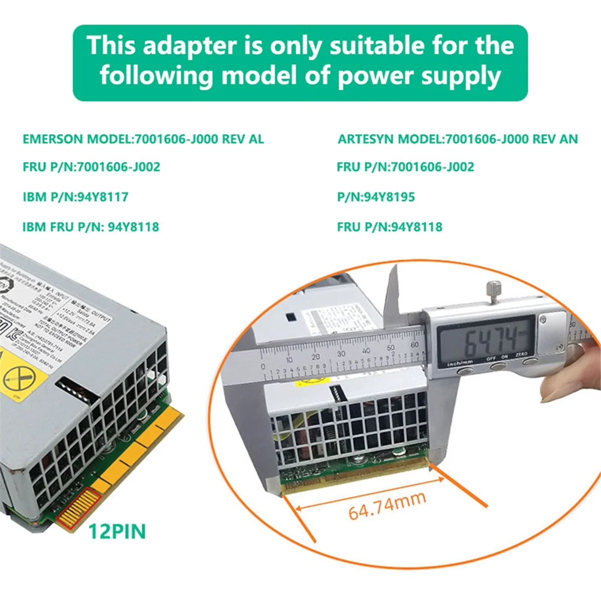 Плата блока питания ATX 17X6pin преобразователь 12 В для майнинга Ethereum BTC