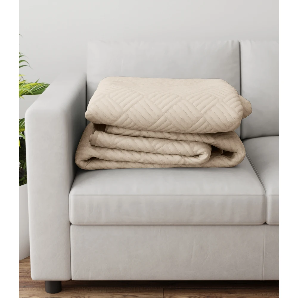 Покрывало ПЕЧЕНЬЕ однотонное 160х220 арт. 93 | Дом и сад