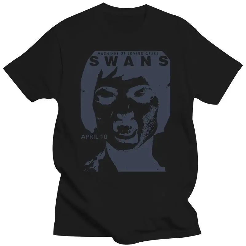 

Футболка SWANS, арт-шум, панк, большая черная проволока, Bauhaus, Gig Band, музыкальная графическая футболка