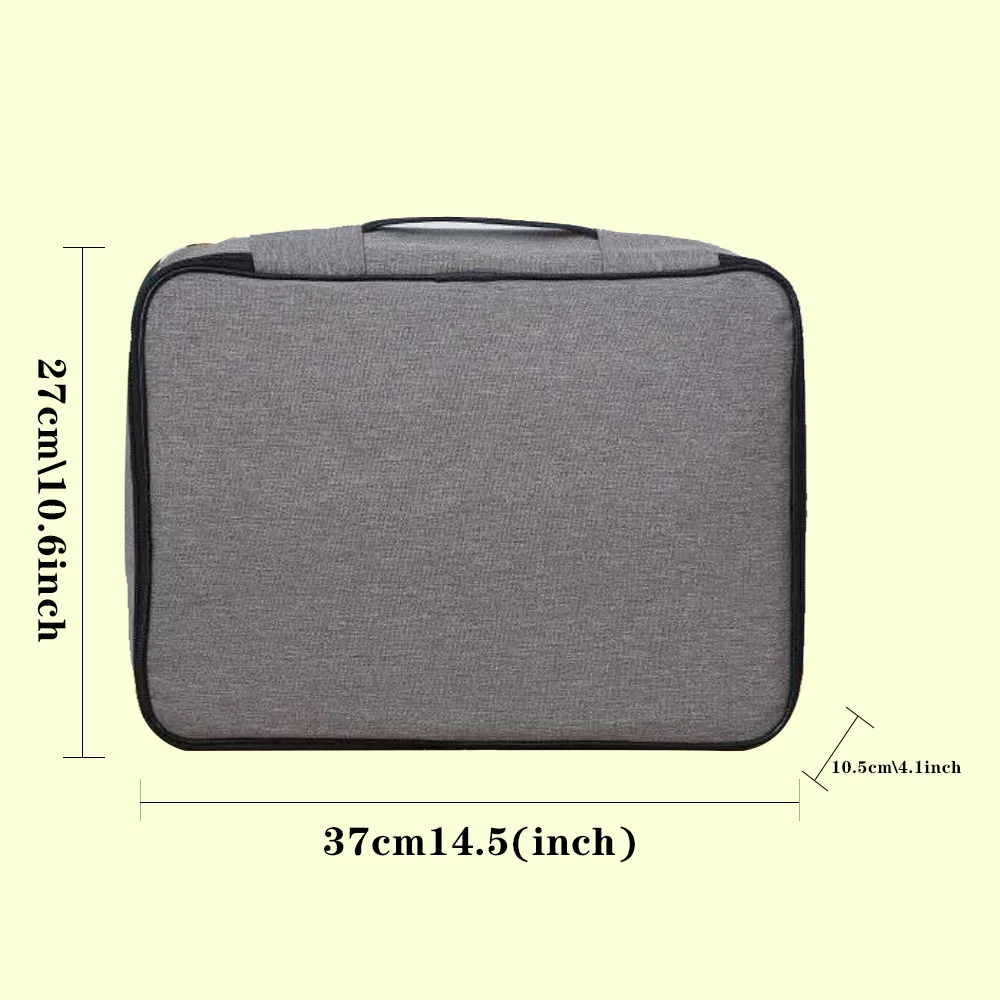 Large Document Storage Bag Organizer File Lockable Office Folder Passport Holder Password Lock Home Supplies Privacy Collect