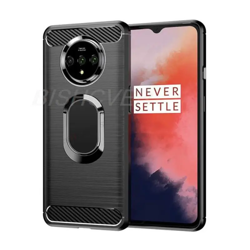 Мягкий силиконовый чехол из матового углеродного волокна для Oneplus 7t Oneplus 7T