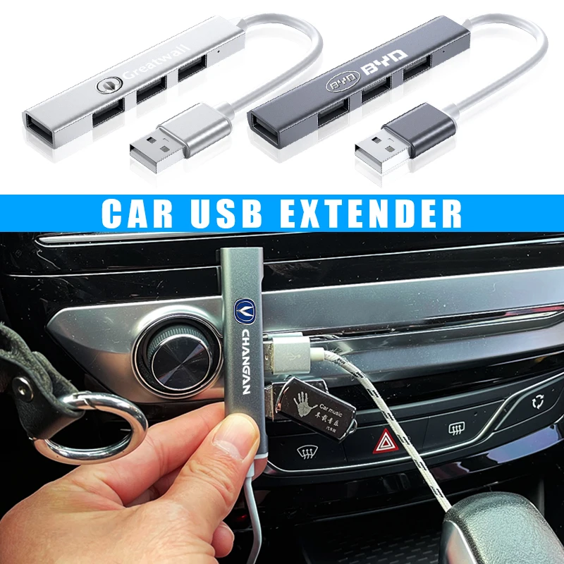 

Car USB 3.0 Hub 4-Port High-Speed USB Expand Adapter for Tesla Model S X 3 2022 Coil Bonina K80 Model 3 Model X Y Accessories