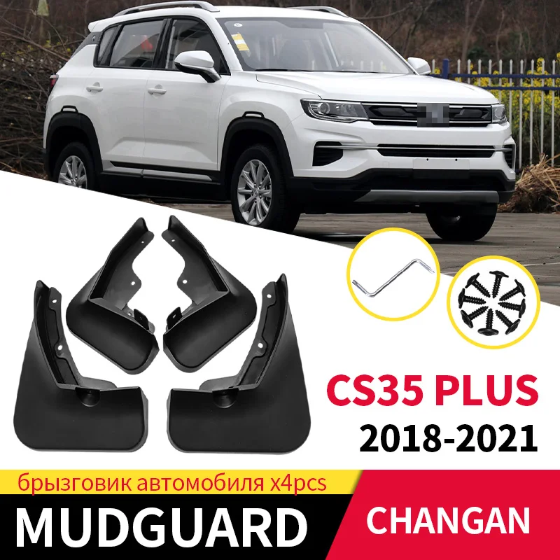 

Car Mud Flaps For Changan CS35 PLUS 2018-2021 Set Mudguards Splash Guards Fender Mudflaps Dedicated Accessories 4pcs