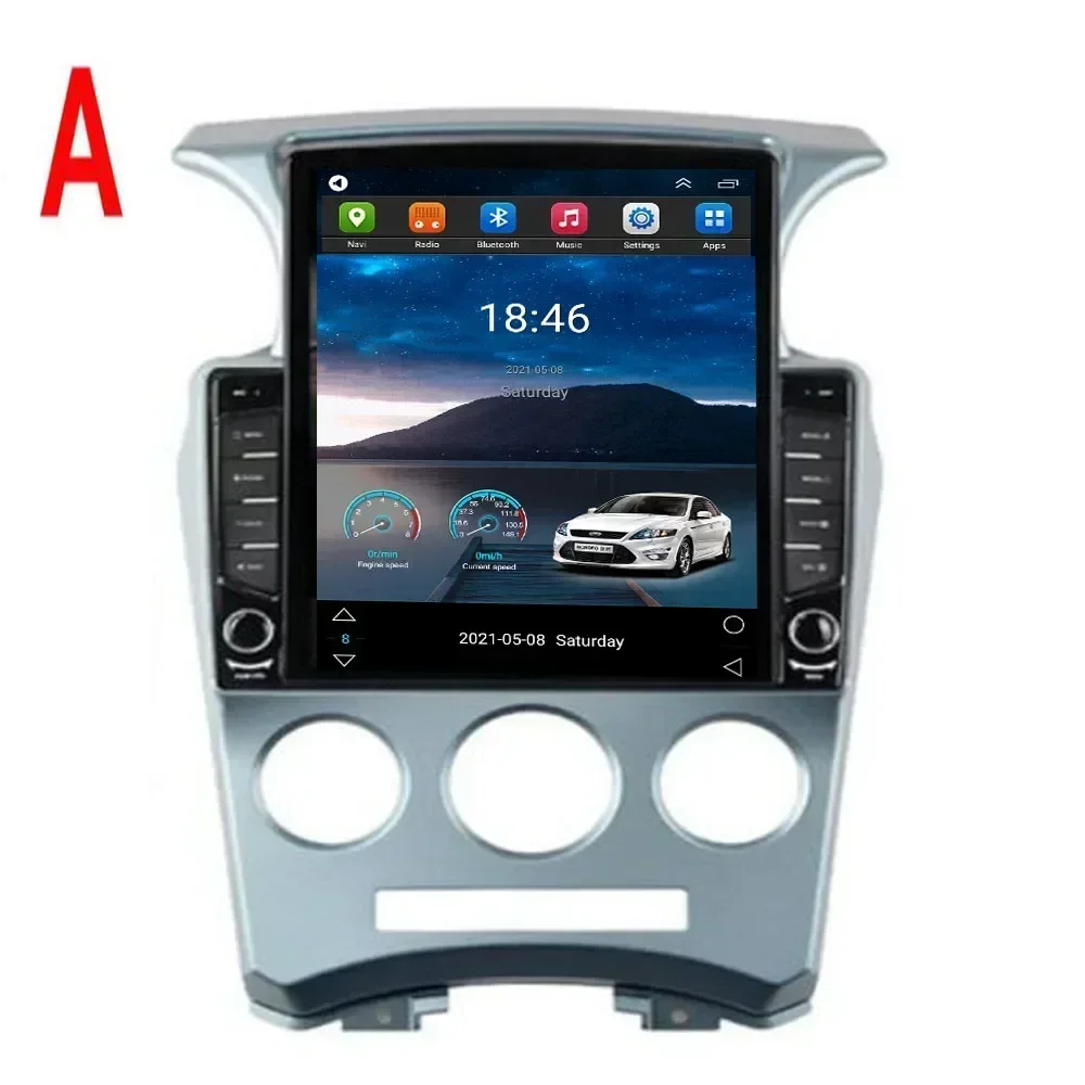 For Tesla Style 2Din Android 13 Car Radio KIA carens 2007 -2035 Multimedia Video Player GPS Stereo Carplay DSP RDS Camera