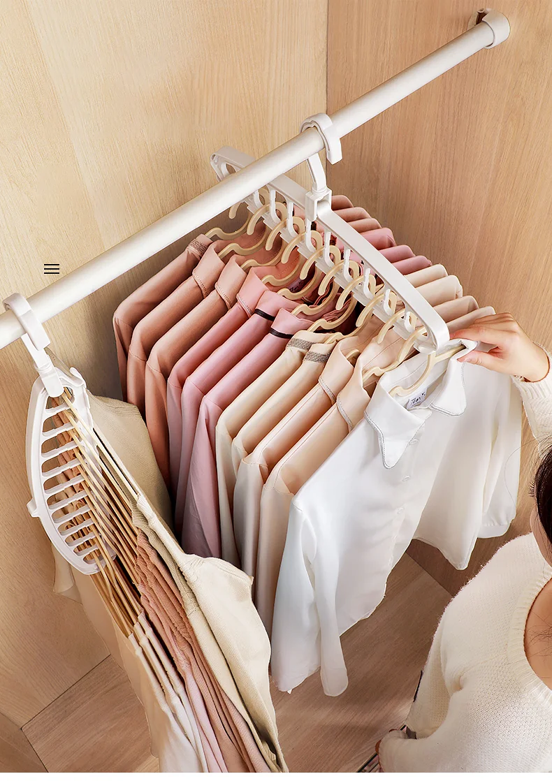 

Saving Hanger Multi-port Clothing Rack Plastic Scarf Storage hangers for clothes Clothes Hanger Closet Organizer Space
