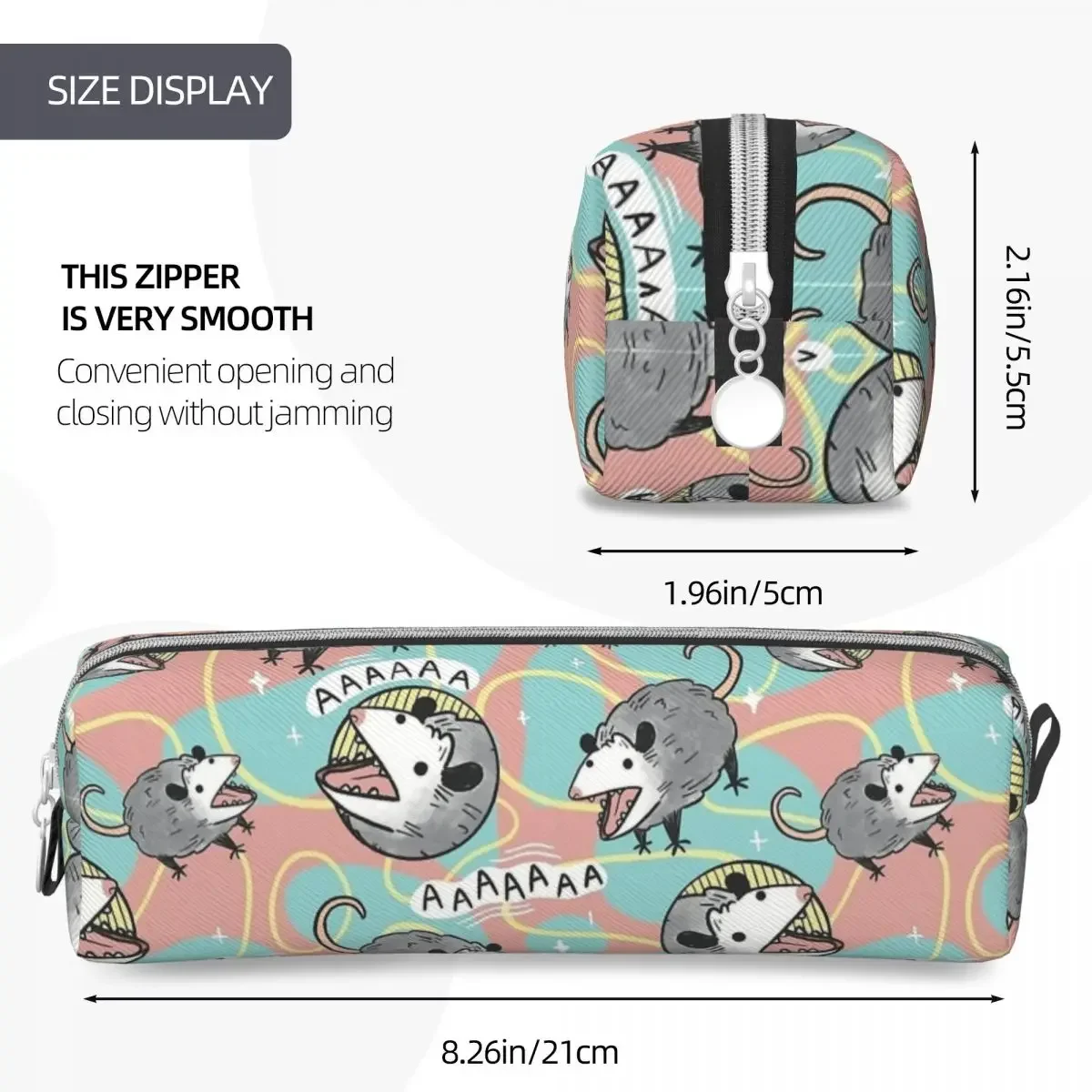 Пеналы Opossum Screm Possum AAAA сумки для ручек девочек и мальчиков вместительные школьные