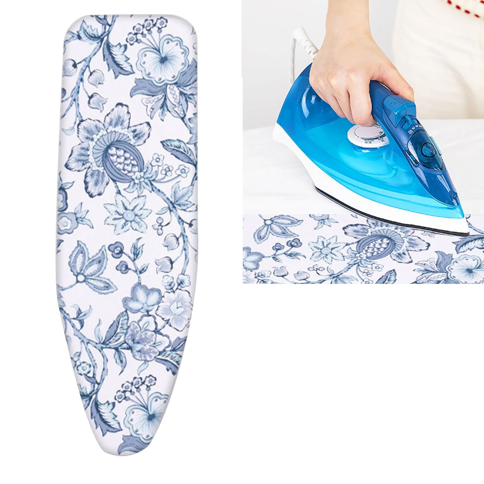 

Теплоотражающая домашняя гладильная доска с 2 узорами, 92x43 см