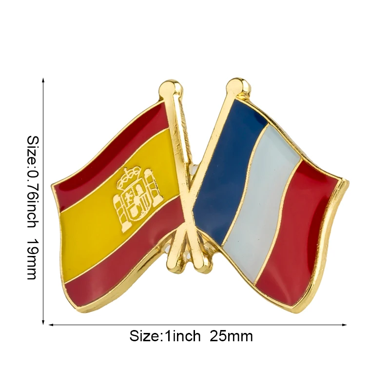Металлический значок-брошь с флагом Инь-Ян (art.: 3920da3358d43) - 3920da3358d43