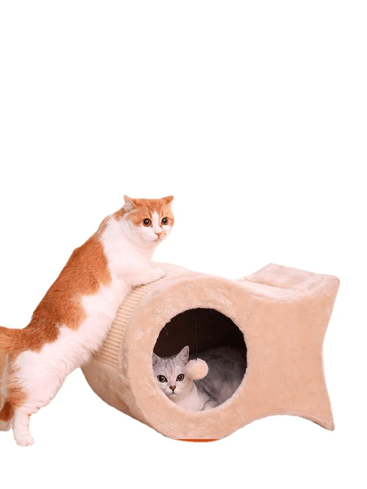 

Домик для кошек Зимний теплый закрытый дом для кошек Зимний домик для кошек товары для домашних животных гнездо