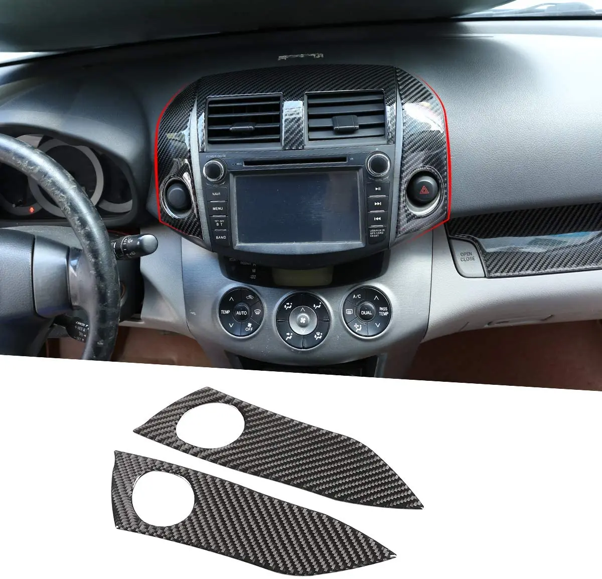 

Защитная светильник углеродного волокна для Toyota RAV4 2006-2012