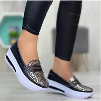 womens vulcanized shoes summer sneakers soft vulcanized shoes slip on thick sole casual womens shoes loafers chaussure femme