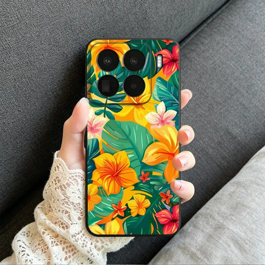 Фото Чехол для телефона с тропическими цветами для Xiaomi Poco X8 Pro Max M7 X7 C85 F6 X3 F5 F8 Ultra X5 C71 X4 F7 F4 №3