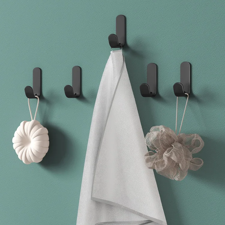 

Multi-purpose Wall Organizer Hook Behind-door Key Cloth Hanger Hook Bathroom Robe Towel Holder Rack Kitchen Hardware Shelf Hook